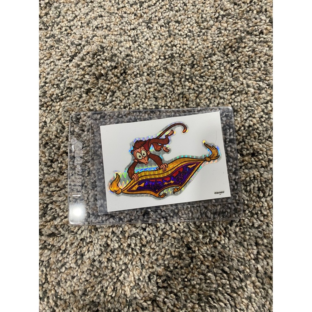 Vintage Disney Aladdin Abu Magic Carpet Holographic Sticker Prism Decal Kodak